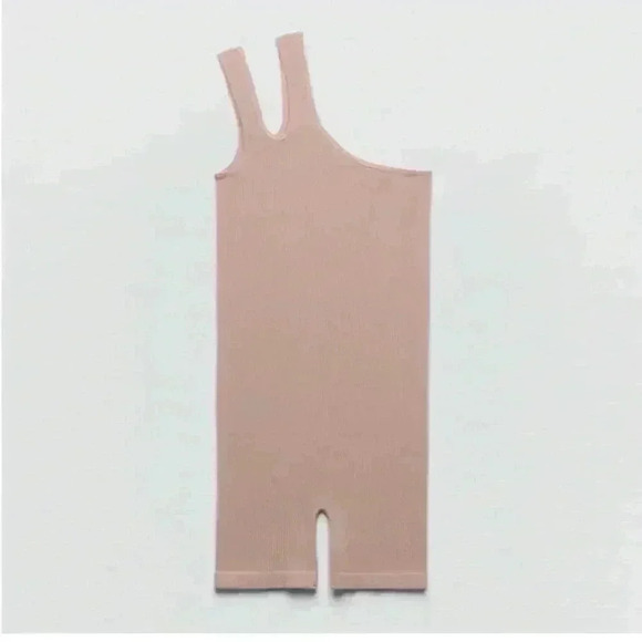 NWOT Zara beige pink limitless jumpsuit - Picture 4 of 4
